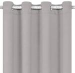 Welora Dekoratív sötétítő függöny gyűrűkkel, 140x260 cm, szürke (JM1209448)