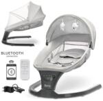 Lorelli Leagan electric Lorelli Siena, potrivit 0-12 luni, 5 viteze de leganare, senzor inteligent de miscare, telecomanda, panou muzical, Gri Sezlong balansoar bebelusi