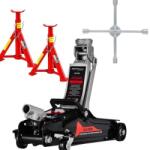 Kraft&Dele Hidraulikus emelőcsomag 2, 5T, L típusú teleszkópos villáskulcs, Kraft& Dele KD1362-TA1073, V80090