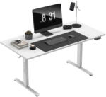 Greman Íróasztal, Állítható Magassággal, Memória Funkcióval, Kábelrendező, 160 X 80 Cm, Fehér