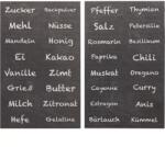 Gastro Papírcímkék fűszerekhez, 32 darab, különböző típusok