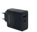 Approx Hálózati töltő 65W + USB Type C kábel fekete (APPUSBWALL65W)