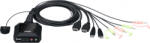 ATEN Switch KVM Aten CS22H control 2 PC la 1 Negru (cs22h-at)