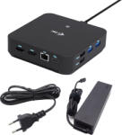 i-tec Statie de andocare I-TEC USB-C DP Dual HDMI cu alimentare 100W si incarcator universal 100W 290571 5xUSB-A 2xUSB-C 2xHDMI 1xDisplayport (C31TRIVIDPRO100W)