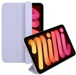 Apple iPad Mini 7 2024 Apple Smart Folio Tok Álló, Bőr Hatású Aktív Flip, Asztali Tartó, Világos Ibolya