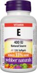 Webber Naturals Vitamin E, 400 IU, 120 capsule, Webber Naturals