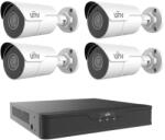 Uniview Sistem de supraveghere IP PoE UNV 4 camere Starlight 4MP , 2.8mm, IR 50m, NVR 4 canale 8MP (35307-)