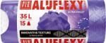 Alufix Szemeteszsák, zárószalagos, LDPE, illatosított, 35 l, 15 db, 53x53 cm, 20 , ALUFIX "Aluflexy", lila MSZ3515ALUFLEXYVIO (MSZ3515ALUFLEXYVIO)