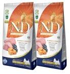 N&D Grain Free Adult Pumpkin Bárány Áfonya Mini 2x7 kg