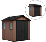 Keter Newton Plus wide 7 x 7, 5 műanyag kerti ház barna (261859) - geminiduo