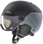 uvex cască uvex wanted visor pro, black/silver matt (58-62 cm)