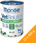 Monge VetSolution Gyógytáp (Cukorbetegségre és testsúlycsökkentésre) Konzerv Kutyáknak - 12x400 g