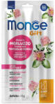 Monge GIFT Bőr- és Szőrápoló Puha Rúd Monoprotein Jutalomfalat Macskáknak (Tőkehal és Lóhere) - 15 g