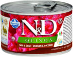 N&D Quinoa Skin & Coat Mini Adult Monoprotein Gabonamentes Konzerv Kutyáknak (Szarvas és Kókusz) - 140 g