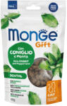 Monge GIFT Fogápoló Töltött és Ropogós Monoprotein Jutalomfalat Macskáknak (Nyúl és Borsmenta) - 60 g
