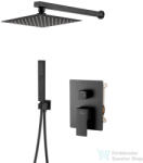 INVENA PAROS falsík alatti zuhanyrendszer alaptesttel, fekete BS-09-004-L (BS-09-004-L)