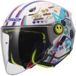 LS2 Cască de motocicletă deschisă pentru copii LS2 OF622 Funny II Next Lever alb lucios (LS366222402-MASTER)