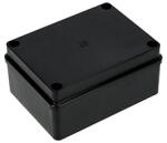  S-BOX sima falú kötődoboz csavaros fedéllel, (155x115x75 mm) IP65, fekete (S-BOX 316C)