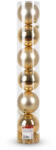 Artezan Karácsonyfadísz Gömb 8cm Cső Arany 7db/doboz +2m Gyöngyfüzér (ACB8-T-G-7)