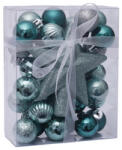Artezan Karácsonyfadísz Gömb 3cm Teljes Szett Világoskék + Csúcsdísz 30db/Doboz (ACB3-FS-LB-30)