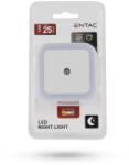 Entac Éjjeli Fény 0.5W Négyzetes meleg fehér Fehér (ENL-CS-0-5W-DSWW)