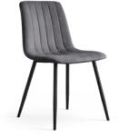 AKORD AKORD LIVO étkezőszék bársony sötétszürke fekete lábakkal (AKO-LIVODGR)