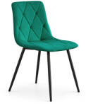 AKORD AKORD MILO Kárpitozott Étkezőszék Velúr Palackzöld Fekete Lábakkal (AKO-MILOBOG)