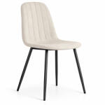 AKORD AKORD LUMO kárpitozott szék bársony bézs fekete lábakkal (AKO-LUMOBEI)