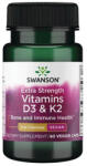 Swanson Extra Strength D3 & K2 - 125 mcg & 100 mcg / 60 Vcaps