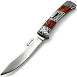 HARAHU Kültéri összecsukható kés B3159 - Barna / Ezüst KP39417