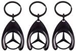 DEPOX Set de trei brelocuri de chei DEPOX®, Mercedes, 7.5 cm, metal, negru (0308)