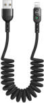 Xmart Lightning кабел Xmart Spiral, 1.8м, Черен (9108)