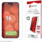 Displex Стъклен протектор за екран Displex Real Glass (2D) + Защитен калъф за iPhone 16 (24894)