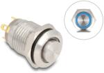 Delock Nyomógomb beszereléshez 12 mm 4 x forrasztási csatlakozó LED kék (20984) (20984) (20984)