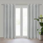 Takoy Draperie gata făcută ANGELIKA din etamină cu efect de ploaie fină 140 x 250 cm