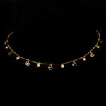 ElectraStore Colier Auriu Cu Pandantive Gold Sparkle (C4557)
