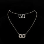 ElectraStore Colier Dublu Argintiu Valentina (C4558)