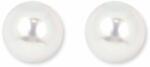 White & Black Igazgyöngy fehérarany fülbevaló - 7, 5-8mm - akoya - AAA (AU14353)
