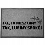 TabPrint Lábtörlő Bejárati Monokróm 40X60 Divatos Ajándék Dekoráció Nyomtatás Stílus (WYCIERACZKA MOCNA MONOCHROM TRWAŁA SZARA STYL)