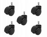 Malatec Kerekek irodai székhez 5db fekete (9086)