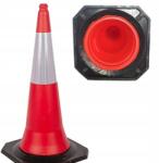 Korbi Nehéz Közúti Bója 50 Cm-es Figyelmeztető Oszlop Fényvisszaverő (Pachołek 50 cm)