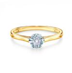 SAVICKI Inel de logodnă SAVICKI: aur bicolor, diamant - savicki - 5 378,00 RON