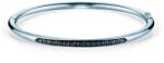 SAVICKI Brățară bangle din argint cu diamant negru 3, 8 mm