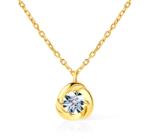 SAVICKI Colier din aur 585 cu diamant alb 0.02 ct 43 cm