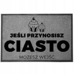 TabPrint Lábtörlő Bejárati Monokróm 40X60 Dekoráció Stílus Divatos Ajándék Nyomtatás (WYCIERACZKA TRWAŁA STYL MOCNA MONOCHROM SZARA)