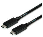 Roline Kábel USB 3.2 Gen 2 USB-C - USB-C, M/M, 10Gbit/s, PD, 20V5A - 100W, Emark-al, Video Support, 2m, fekete (11_02_9055_10)
