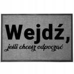 TabPrint Lábtörlő Bejárati Monokróm 40X60 Divatos Ajándék Nyomtatás Stílus Dekoráció (WYCIERACZKA MOCNA MONOCHROM SZARA STYL TRWAŁA)