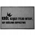 TabPrint Lábtörlő Bejárati Monokróm 40X60 Divatos Dekoráció Nyomtatás Ajándék Stílus (WYCIERACZKA MOCNA TRWAŁA SZARA MONOCHROM STYL)