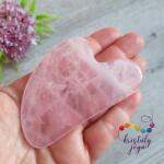 Kristály Jóga Shop Rózsakvarc Gua Sha masszirozó