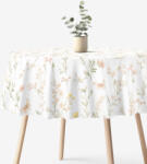 Goldea kör alakú teflonos terítő - pillangós kert Ø 160 cm